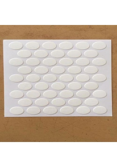 Yapışkanlı Vida Tapası Parlak Beyaz 5 Adet