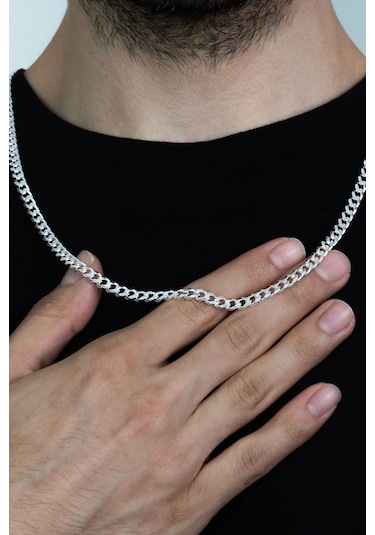 Takı Dükkanı Gümüş Gurmet Erkek Kolye Zincir Kalın 60 CM 29 G Msn16 (296366904)