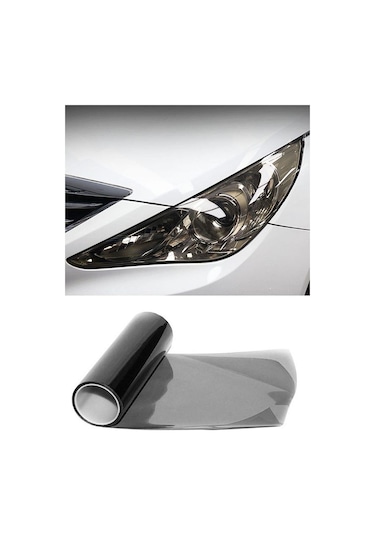 Far Stop Filmi Far Folyosu Açık Siyah Far Çizik Çizilme Engelleyici Folyo 100cm X 30cm