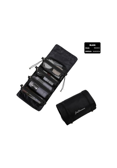 4'lü Kadın Kozmetik Çantası, Fermuarlı, Ayrılabilir, Katlanabilir, Makyaj Fırça Çantası 2