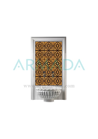 Armada Çini 60X100 CM Sp 101 Kahve Serigraf Türk Hamamı Pano