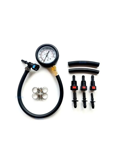 Xuweiwei Siyah Hassas Yakit Basinc Test Kiti Arabalar Motosikletler Kamyonlar İcin 0 100psı Gostergeli Dayanikli Yalitimli Malzeme