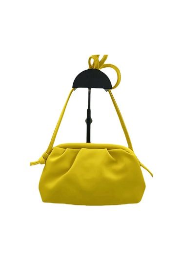 Sentt Deri Salaş Mini El Çantası Sarı - Sarı