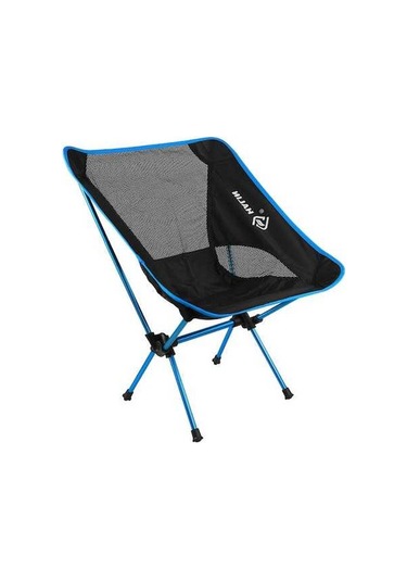 Wondernest Sandalye Oxford Mavisi Kumaş Katlanır Kamp Sandalyesi Hs-334 Halın Gök Direk Arkalığı Alüminyum Alaşımlı 1200d Dayanıklı - Oe Mavi