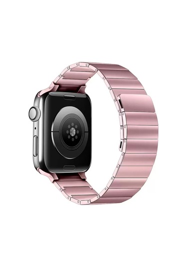Newface Apple Watch Uyumlu 38mm Kr404 Huks Kordon - Rose Gold