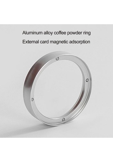 Siyah 4 Mıknatıslı Huni, Dökülmeyi Önleyen, Dağınıklık Önleyici Bira Barista Onaylı Espresso Aracı 53mm