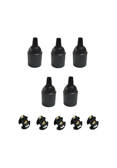 İtalyan E27 Duy - Vidalı Düz Duy Bakalit 250v 4a 5 Adet