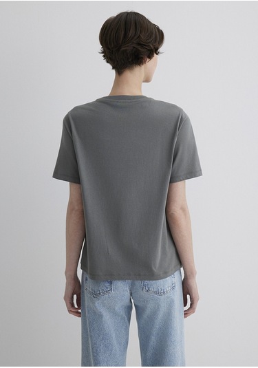 Mavi - Mavi Logo Baskılı Gri Tişört 1611990-70122 Gri