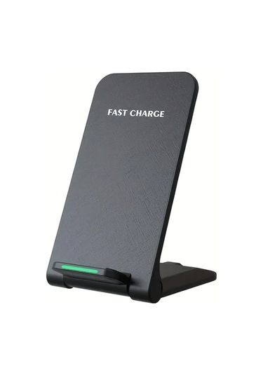 Elmpaly Katlama Telefon Kablosuz Şarj İstasyonu İphone Samsung Siyah