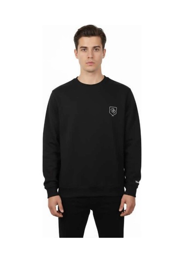 Bigümex The Brave Premium Erkek Sweatshirt 3 Iplik Siyah