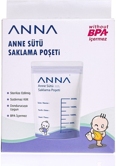 Anna Anne Sütü Saklama Poşeti 20'li ANA-230803