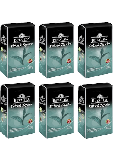 Beta Tea Yüksek Tepeler Siyah Çay 1000 gr (6 Paket)