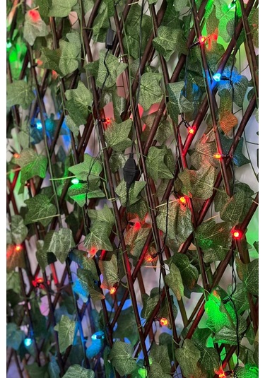 Jasper Yapay Çit Akardiyon 120cmx3m Ve 4,80 Metre 28 Ledli Fişli Led Işık Dekor Lambası