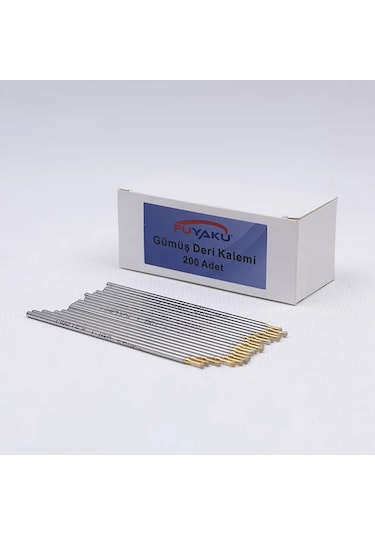 Fuyaku Gümüş Deri Kalemi Metal 200 Adet