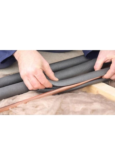 28 Mm Izolasyon Borusu Polietilen Boru Yalıtım Kılıfı Köpüğü 2 Metre