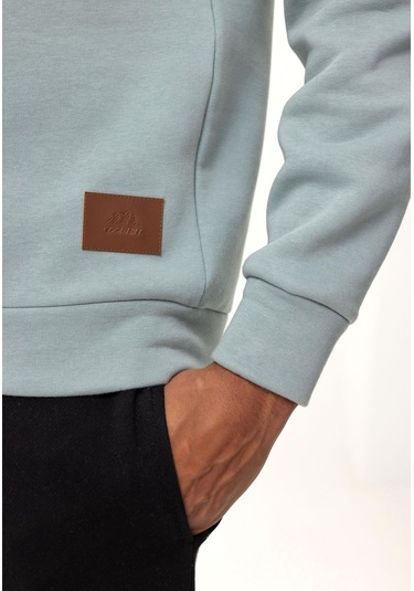 Seppe Erkek Basic Sweatshirt Buz Mavisi