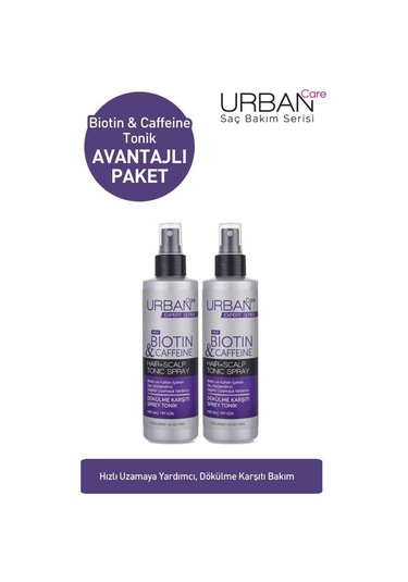 Urban Care Biotin Ve Kafein İçeren Saç Kökü Güçlendirici Tonik 2x200 Ml