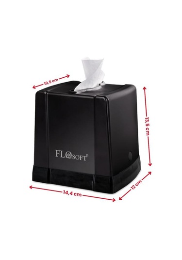 Flora Cömert Peçetelik, Dekoratif Peçete Dispenseri Ve Düzenleyicisi F291 Siyah
