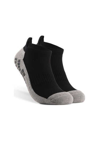 Moveevo Kısa Örgü Antrenman Çorabı Siyah Tek Çift - Antipatlama Dizaynlı, Nemi Emici, Nylon-pamuk Karışımı Spor Çorabı Siyah