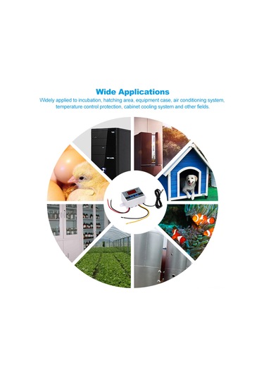 Neevoyu Xh-w3001 Dijital Mikroişlemci Sıcaklık Kontrol Cihazı -50 C 110 C Akıllı Termostat 220v 1500w Kolay Kurulum