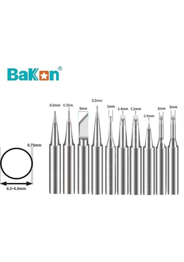 Bakon 600-m Havya Ucu 10 Lu Takım Bk90 / Bk60 / Bk863 / Bk881 Uyumlu