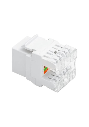 25 Adet - Rj45 Cat6 Utp 180 Derece Keystone Jack