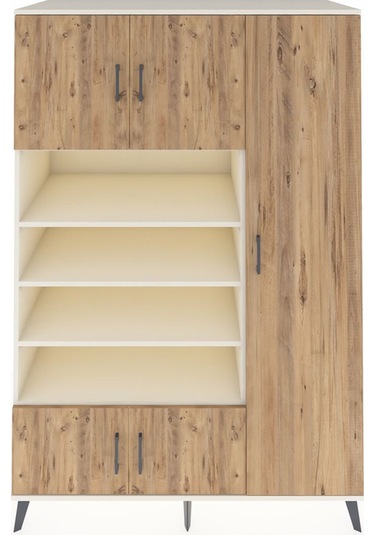 Kronos Dolap 11 Raflı 5 Kapaklı 132x59x195 Aytaşı-çam/aytaşı Aytaşı