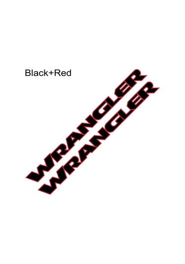 Jeep Wrangler Jk Jl Tj Yj Unlimited Sahara Araba Kaputu Kapağı Motor Çıkartıları Black Red 1 Piece Set