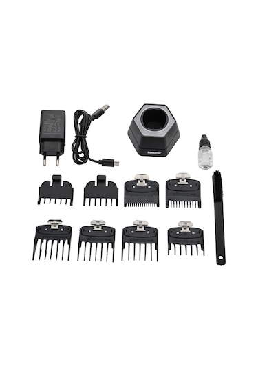 Powertec TR-4646 Profesyonel Saç Sakal Tıraş Makinesi 0.5mm Tarak Dahil