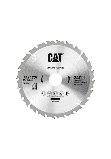 Cat Da08001 184x30mm Ahşap Kesme Elmas, Daire Testere Bıçağı 24 Diş Fr Da08001