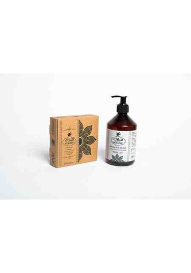 Mübarek Amber Kokulu Sıvı Sabun 500 ML + Amber Kokulu Katı Sabun 4 Adet