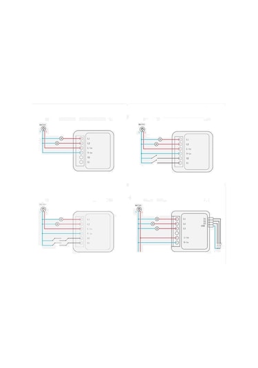 Tuya Smart Switch 2 Kanal Çıkış Lamba / Panjur / Kepenk / Motor Yönlendirme Akıllı Anahtarı