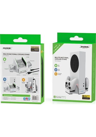 Cbtx Xbox Serisi S / X Dikey Soğutma Şarj Standı Çift Denetleyici Tutucu Taban