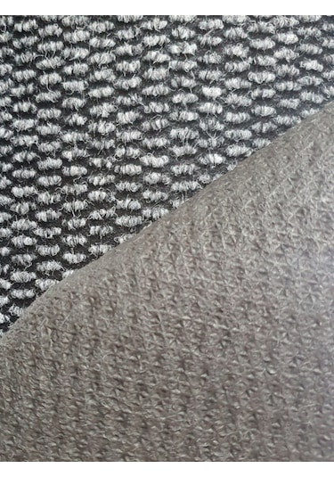 Gri Mısır Patlağı Desenli Sentetik Halı, Kaydırmaz Tabanlı Zemin Kaplama Ürünü, 2x8 Metre