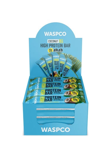 Waspco Co Yüksek Protein Bar - Hindistan Cevizli 50g X 12 Adet