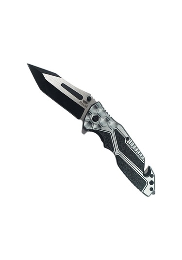 Sterling Kablo Soyuculu Geometrik Klipsli Cep Çakısı 12.7cm Çok Renkli