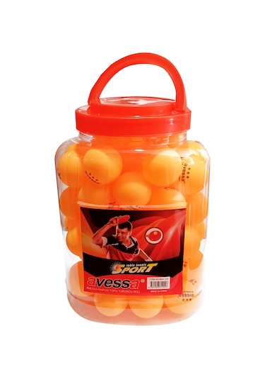 Avessa 3 Star Turuncu Masa Teniz Pinpon Topu Kavanozda 60'lı