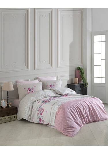 Çift Kişilik Nevresim Takımı Çiçekli Çok Renkli