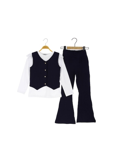 Kız Çocuk Takım Yelekli Lacivert