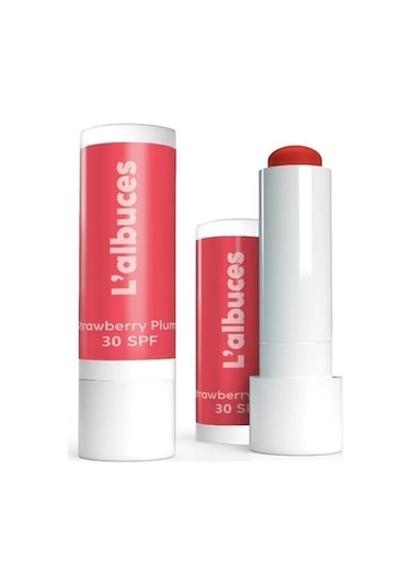 L'albuces Strawberry Plump Lip Balm Dudak Nemlendirici SPF30 2'li