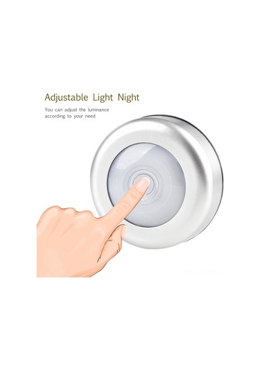 Neevoyu 6 Led Dokunmatik/ Basma Tipi Işık Regülasyonlu Gece Lambası 2800k-3200k Islak Işık - Pil Yok - Ev/ Dormitorio/ Dolap Kullanıma Uygun Sıcak Beyaz