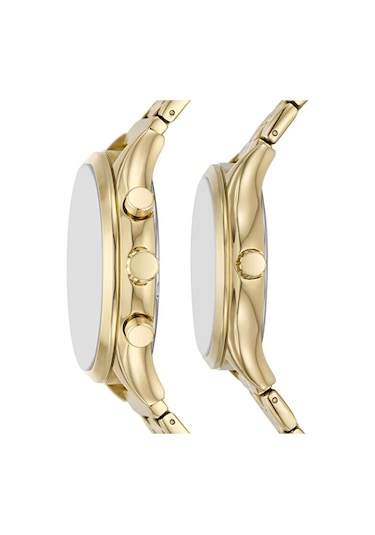 Fossil Fbq2899set Unisex Kol Saati Altın