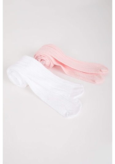 Defacto Kız Çocuk 2'li Külotlu Çorap Y5004A6NSKR1