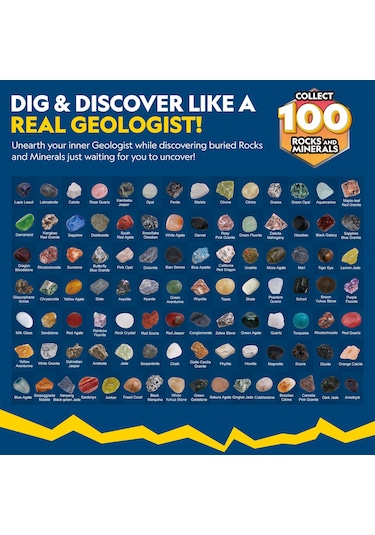 Dünyanın Kayaları Ve Mineralleri Araştırma Seti 3d Puzzle G0801