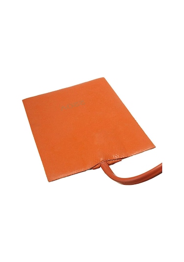 Dofolink 250w Silikon Motor Yağ Tankı Isıtıcı Plakası Eu/us Şarj Bağı, Turuncu, 210cm Kablolu