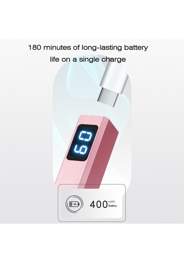 Skycity 400mah Pil Metal El Feneri, 8w 4 Kristal Led Işık, 20/60s Zamanlama, Demirici Destekli, Usb Şarjlı, Silver - Tırnak Boyama Işığı