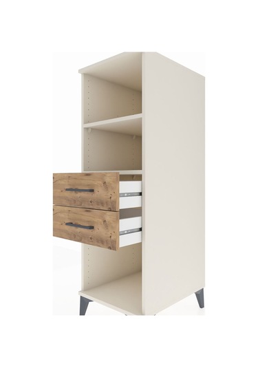 Kronos Dolap 2 Raflı 2 Çekmeceli 44x59x134 Aytaşı-çam Aytaşı