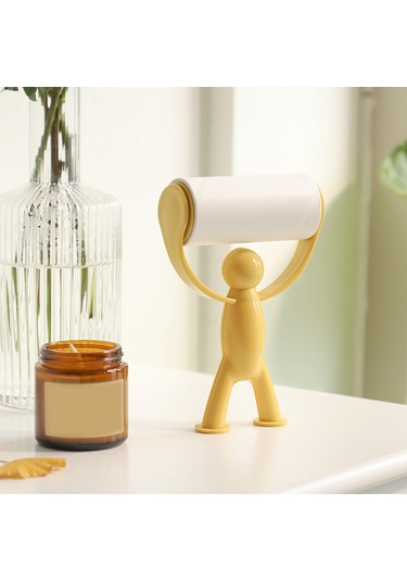 Homyl 2 Parça Yapışkan Lint Rulo Yedekler Köpek Saç Sarı Sarı