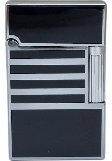 Vindiesel Soft Flame Siyah-gümüş Desenli Çakmak - Tr7694