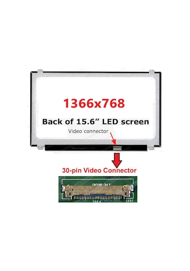 Acer Uyumlu Aspire E5-571G-50Bw Ekran 15.6 Slim 30 Pin Ekran V1